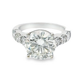 14K White Gold Diamond Round Cut Engagement Ring – 2.00ct